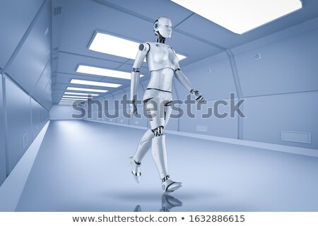 Stock fotó: Humanoid Robots Tunnel