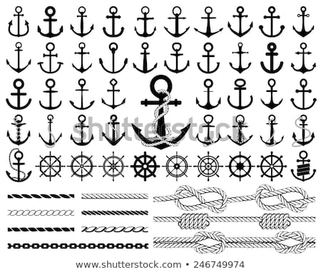 Сток-фото: Vector Sea Maritime Icon Anchor