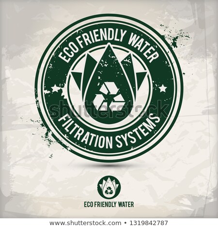 Zdjęcia stock: Alternative Eco Irrigation Stamp