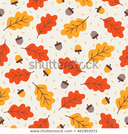 ストックフォト: Seamless Pattern With Autumn Leaves