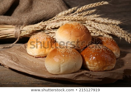 Stock photo: Delicious Bread And Rolls In Wicker Basket