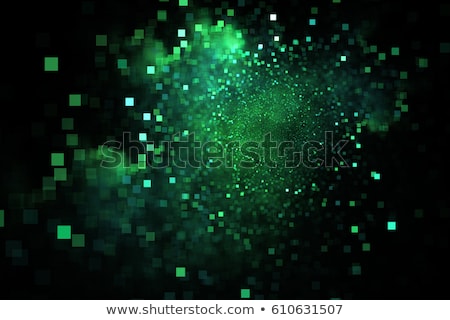 Stock fotó: Glowing Green Fractal