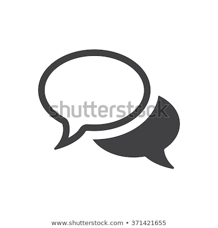 Foto stock: Speech Bubble Icon Illustration Symbol Design