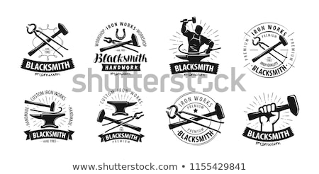 Сток-фото: Blacksmith Logo Design