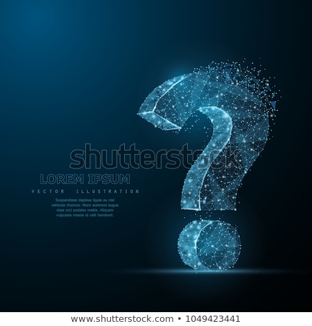 Stock foto: Question Mark Looking For Answers