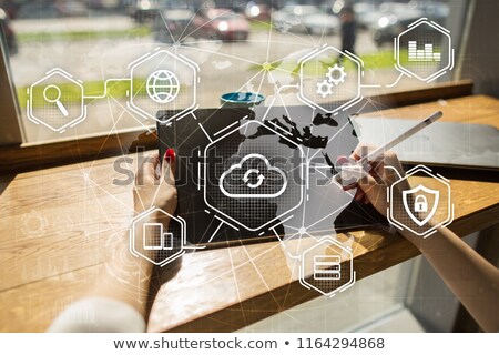 Stock foto: Cloud And Remote Data Storage