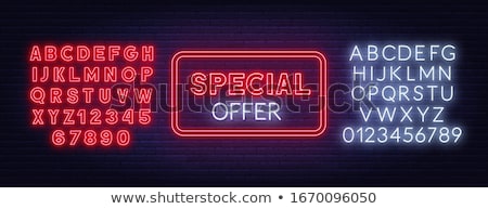 Zdjęcia stock: Special Offer Neon Sign
