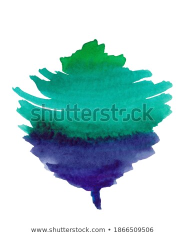 Foto stock: Organic Tree Spruce Sign On A White Background In The Shape Of A Circle Logo For Organic And All Th