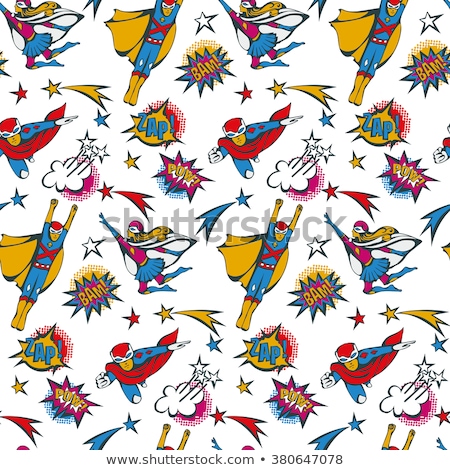 [[stock_photo]]: Superhero Seamless Pattern Super Hero Background Man Flying Te