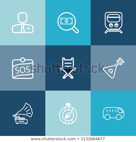 ストックフォト: Office Chair Set Vector Business Furniture Employee Or Director Seat Isolated Flat Cartoon Illust