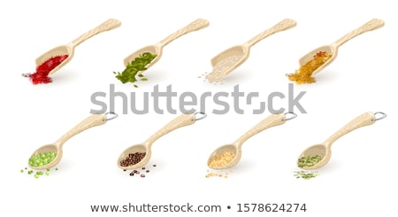 Stok fotoğraf: Black Cardamom In Wooden Scoop