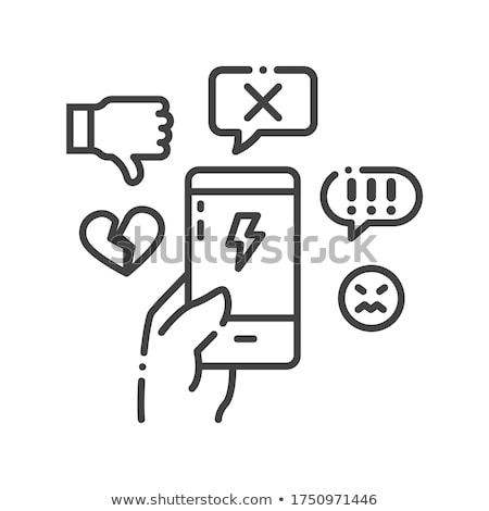 Stok fotoğraf: Cyberbullying Concept Vector Illustration