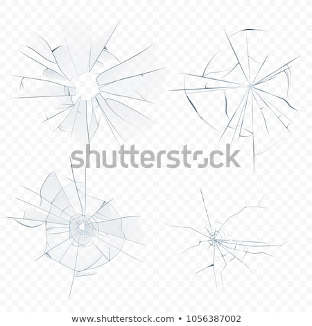 Foto stock: Set Of Vector Cracks