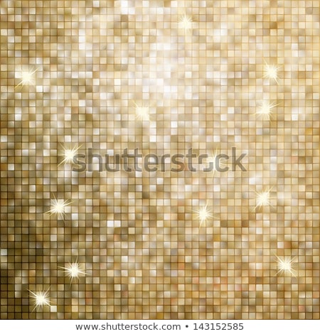 Stock photo: Gold Mosaic Background Eps 8