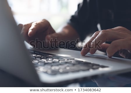Foto stock: Man With Touchpad