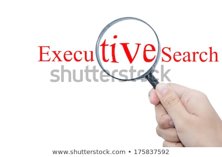 Foto d'archivio: Executive Search Yellow Sticker On Bulletin