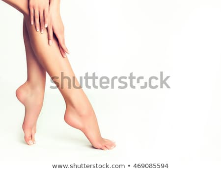 Stok fotoğraf: Beautiful Model At Wellness Feet Massage