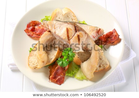 [[stock_photo]]: Grilled Carp With Bacon Strips