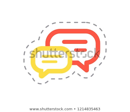 Stock fotó: Bloggers Essential Object Chatting Boxes Vector