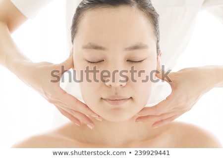 ストックフォト: Beautiful Young Woman Getting A Jaw Massage