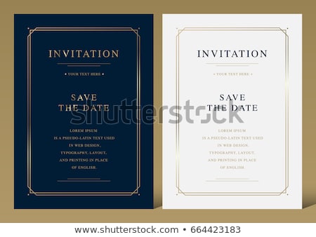 [[stock_photo]]: Luxury Invitation Card Design - Black And Gold Vintage Style