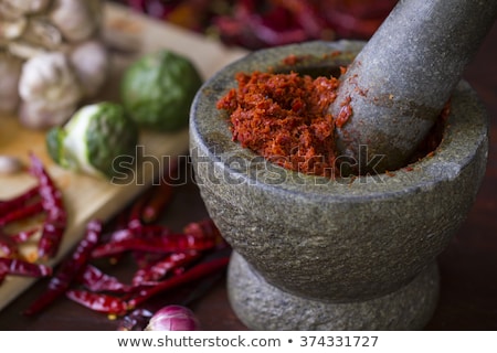 Stock photo: Red Curry Paste
