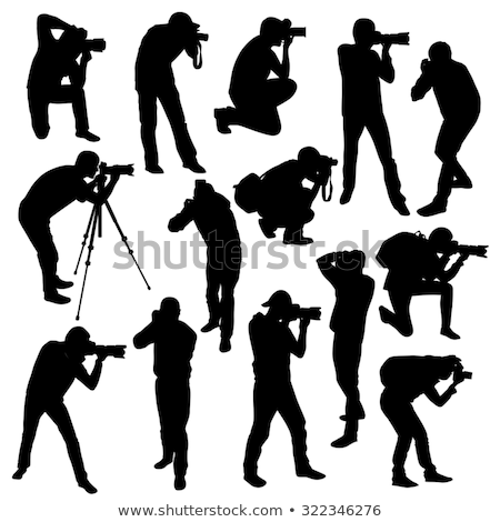 Stock fotó: Silhouette Of Photographers