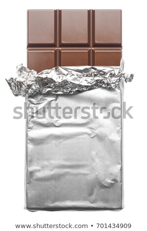 Foto stock: Chocolate Bar In Foil Wrapper