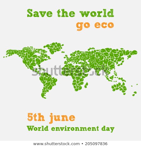 World Environment Day - Fifth June Save The World Illustration Сток-фото © Mischoko