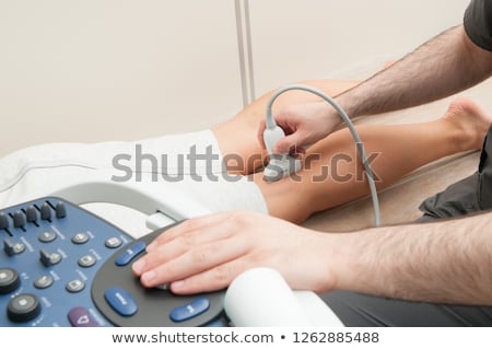 Foto stock: Ultrasound Echo On Foot