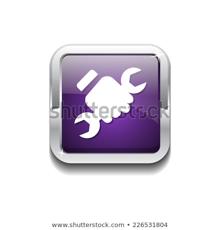 Stock photo: Labour Purple Vector Icon Button