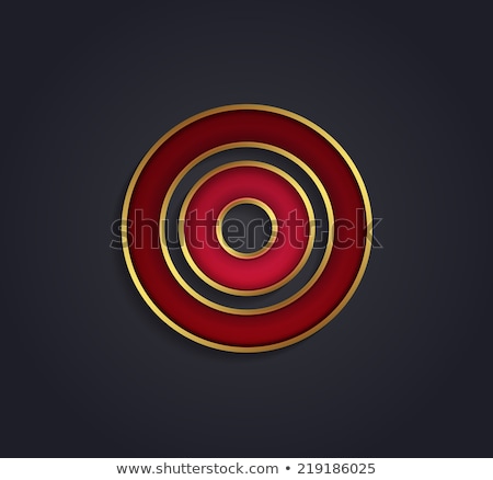 Foto d'archivio: Beautiful Vector Graphic Ruby Alphabet With Gold Rim Letter V