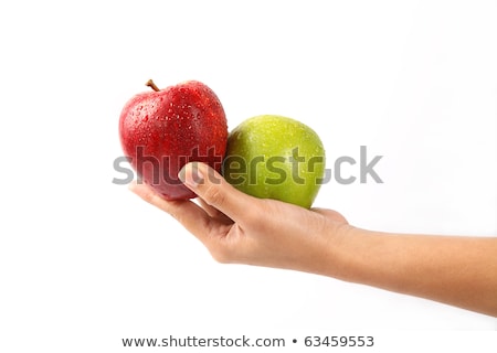 Zdjęcia stock: Woman Holding Organic Red Delicious Apple