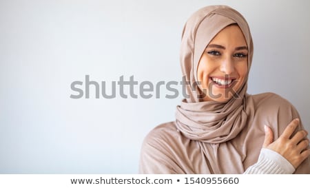 Stock photo: Beautiful Muslim Girl With Scarf