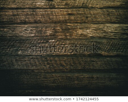 Stockfoto: The Old Board With Moss The Wood Texture The Background