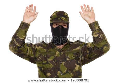 Foto stock: Handcuffed Soldier