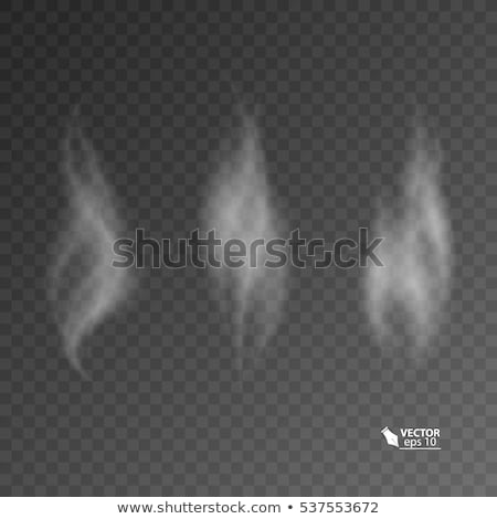 Foto stock: Isolated Realistic Cigarette Smoke Waves Eps 10