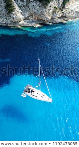 Stockfoto: Sea Waves Formed From Sailing Ship