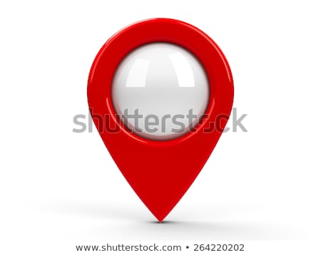 Stockfoto: Red Map Pointer Blank 3