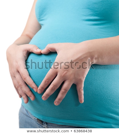 Сток-фото: еталь · беременной · женщины, · образуя · форму · сердца · руками