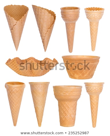 ストックフォト: Set Of Various Ice Cream Cones