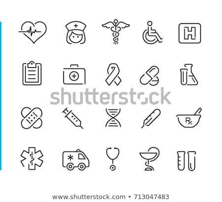 Nurse Injection Icon Vector Outline Illustration Stock fotó © Palsur