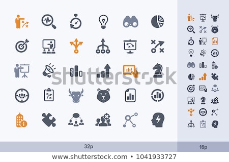 Seo Report Vector Glyph Icon Zdjęcia stock © Micromaniac