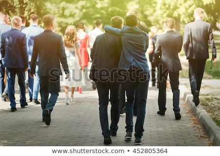 Stockfoto: Classic Modern Student Man With Fashion Woman