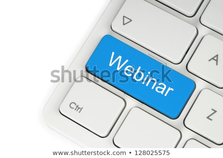 Stock photo: Computer Keyboard - Blue Key E Learning Close Up