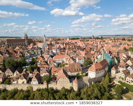 Сток-фото: Aerial Of Rothenburg Ob Der Tauber