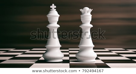 Foto stock: White Chess Kings
