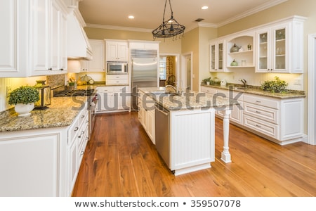 Stok fotoğraf: Beautiful Custom Kitchen Interior