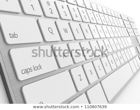 Stok fotoğraf: Business Ideas Closeup Of Keyboard 3d Illustration