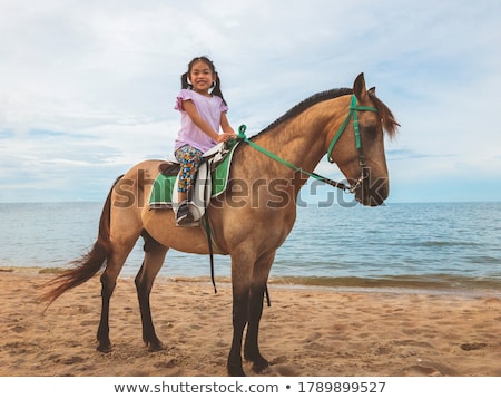 Stock fotó: Girl On Horseback